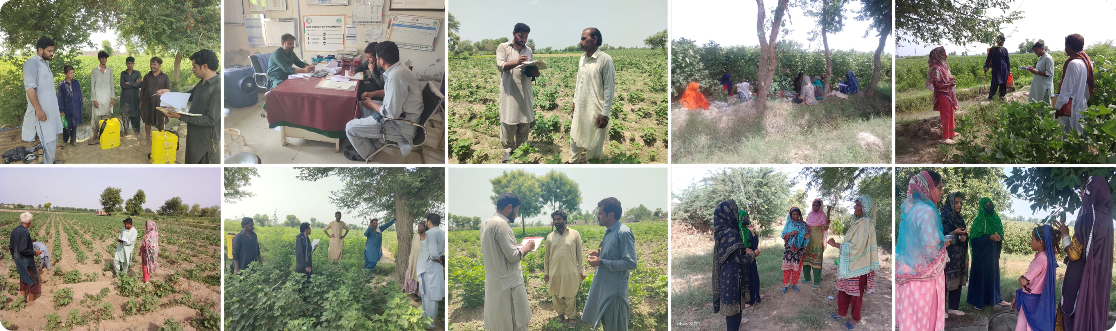 Field photography from Ghotki baseline assessment — community engagement and interviews